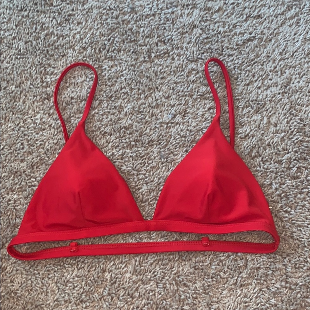 Red bikini top